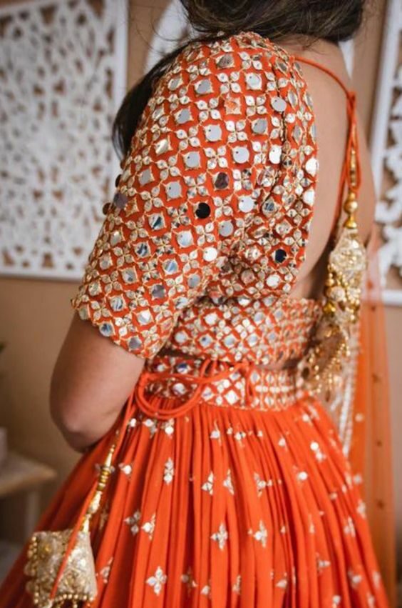 Mirror work blouse