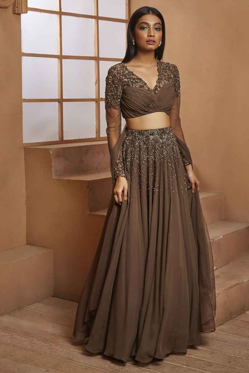Simple-georgette-full-sleeve-blouse-design