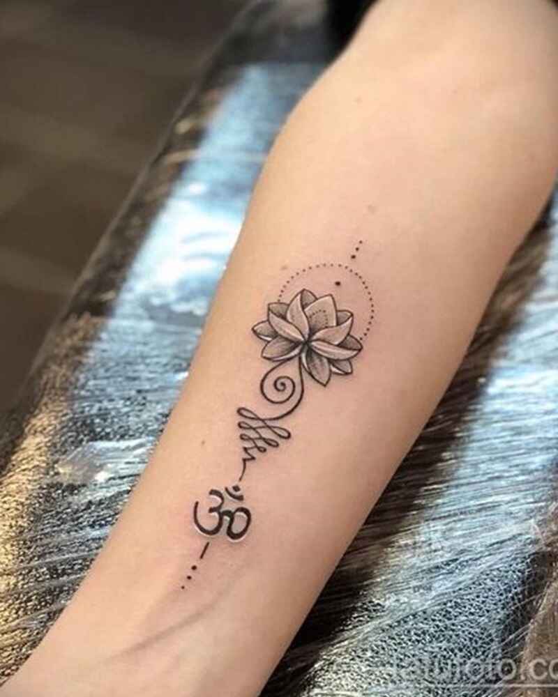 Simple-lotus-flower-tattoo-on-wrist-simple-tattoos-for-girls