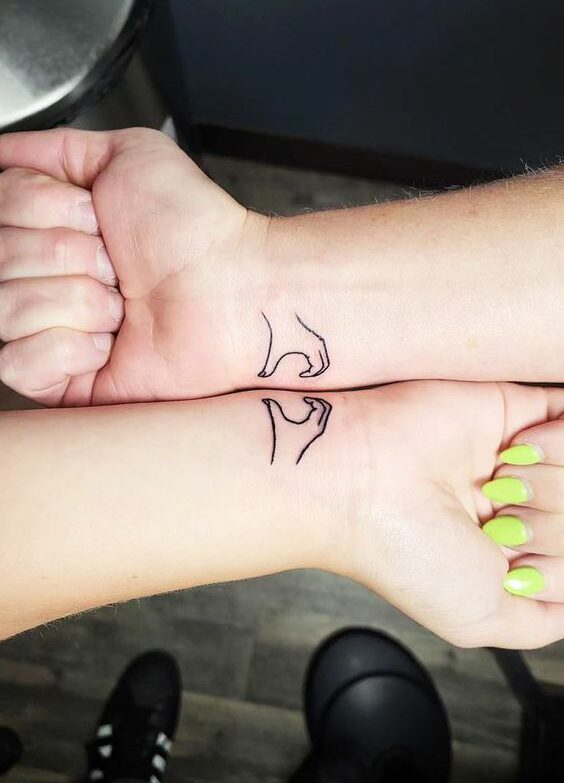 cute couple tattoos