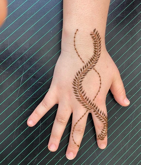 easy and simple mehndi designs for kids