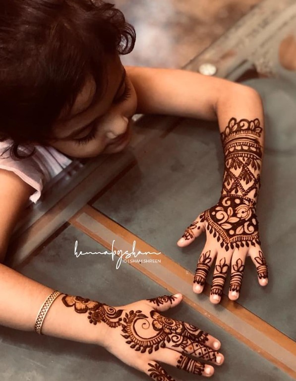 easy mehndi designs for kids