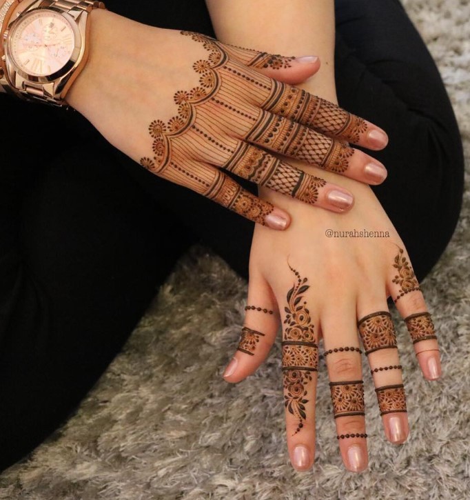 finger mehndi design simple and easy