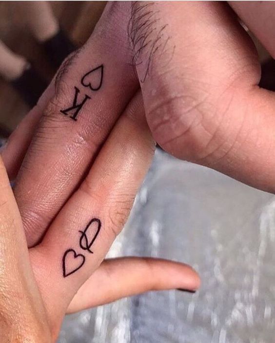king queen couple tattoos