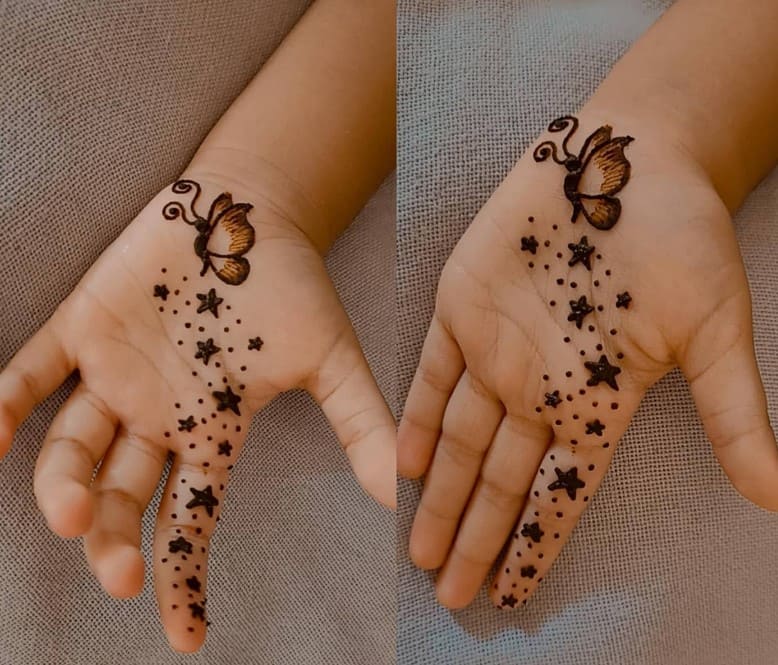 latest mehndi designs for kids