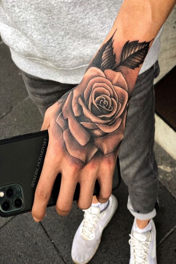 trendy hand tattoos for men