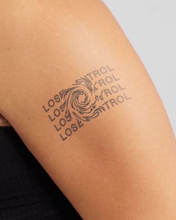 Abstract minimalist tattoo