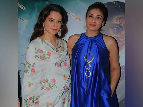 Actors Kangana Ranaut and Raveena Tandon