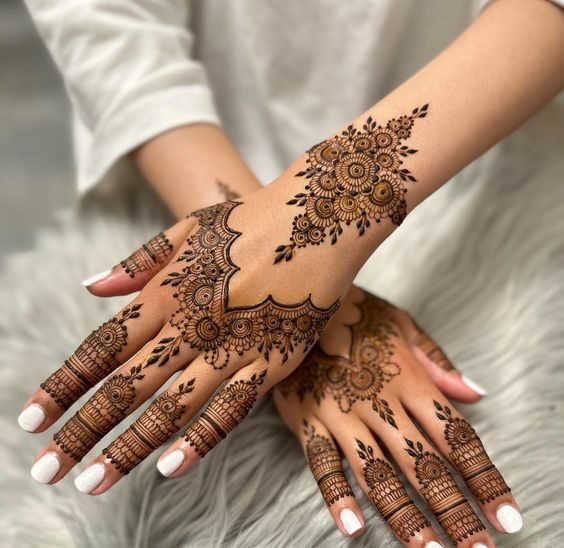 Arabic mehndi design for eid