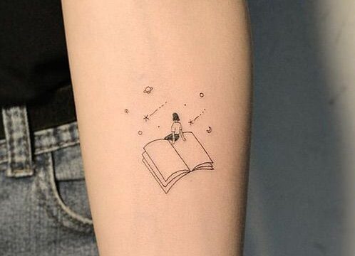 Book inspired tattoo design