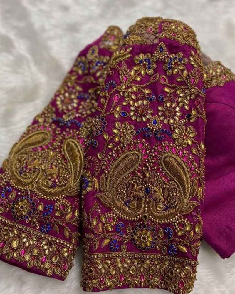 Buta-design-marriage-bridal-maggam-work-blouse-designs