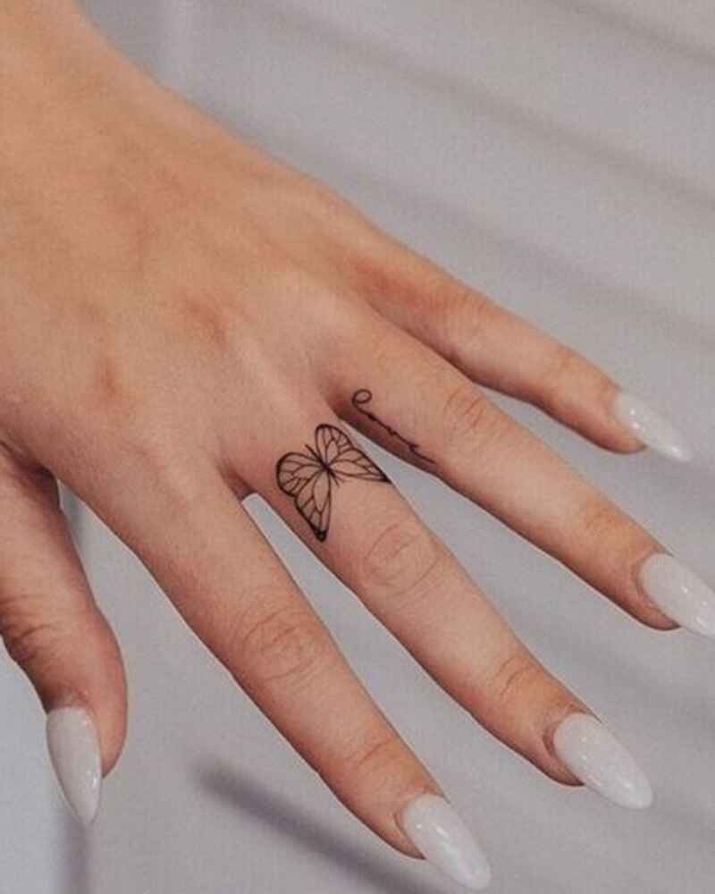 Butterfly-unique-finger-tattoos-for-girls