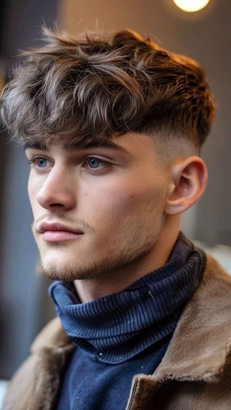 Choppy forward flick haircut