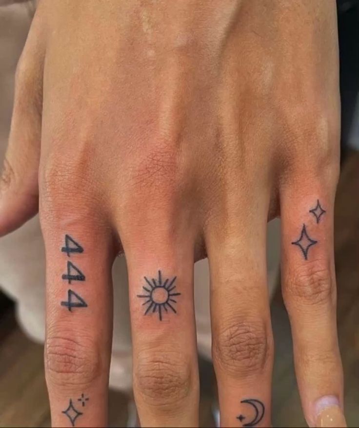 Cool finger tattoos
