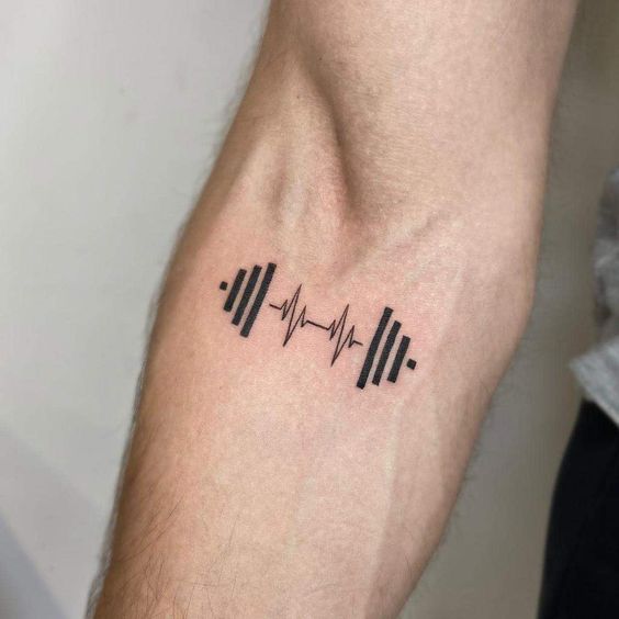 Easy gym tattoo idea