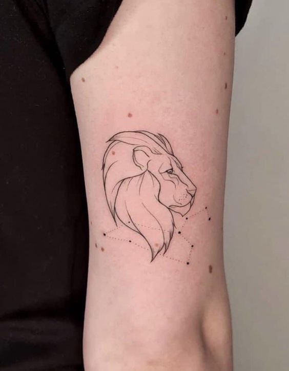 Geometric animal tattoo with meaning