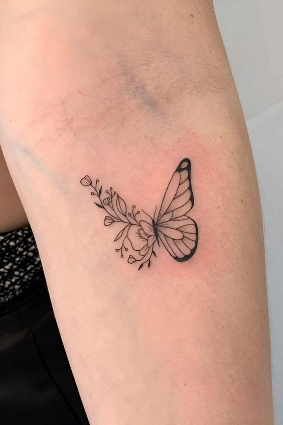 Rebirth butterfly tattoo