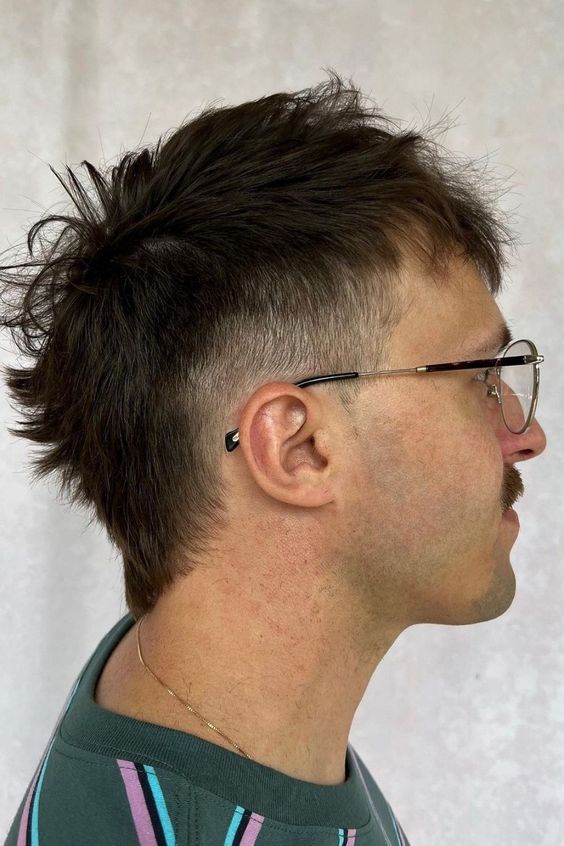 Retro punk haircut