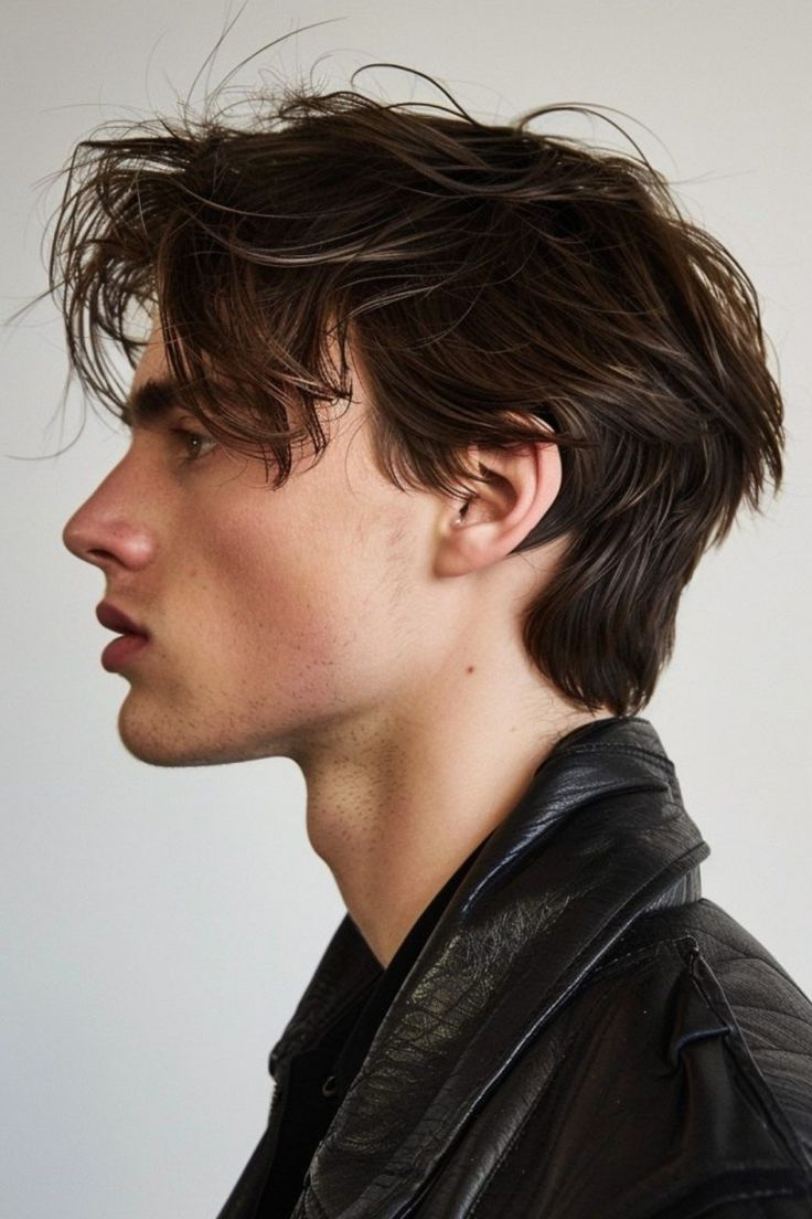 Textured fringe haircut