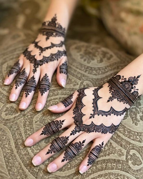 back hand mehndi designs