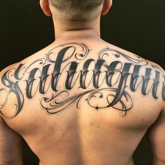 back name tattoo