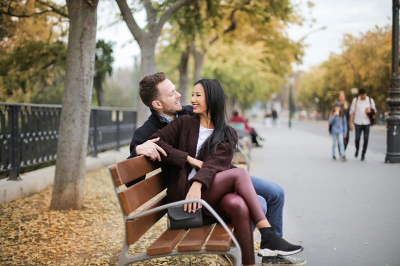 couple talking