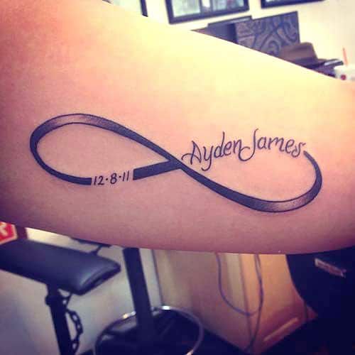 name tattoos with date