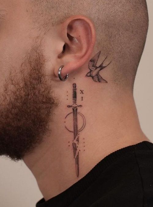 neck tattoos for men