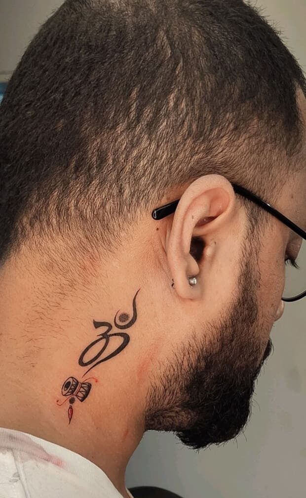 om neck tattoos