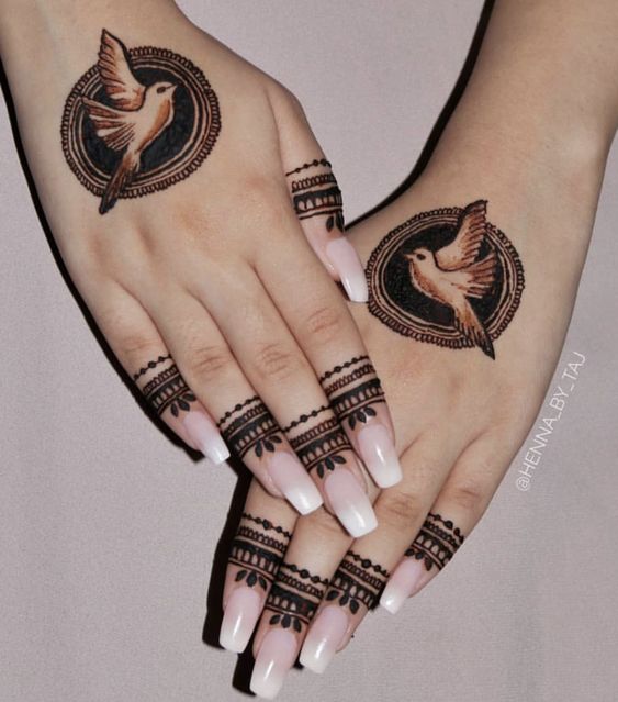simple henna designs for back hand
