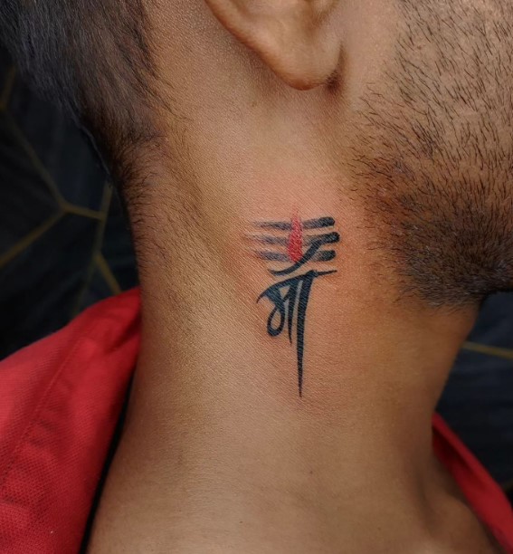 small side neck tattoos