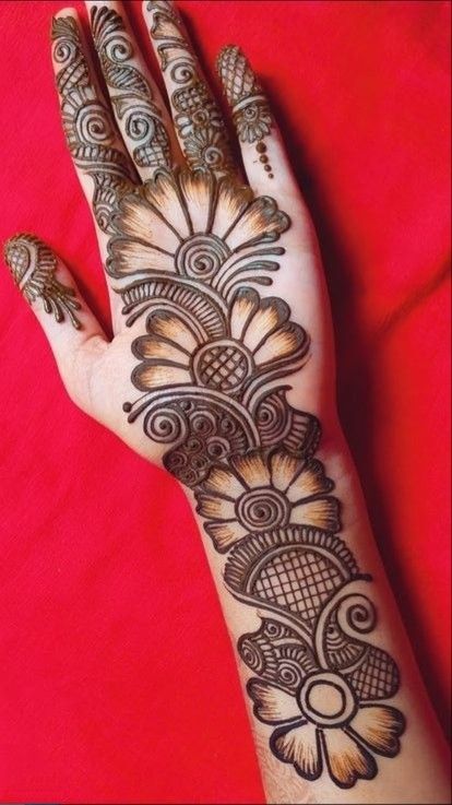 Arabic henna design