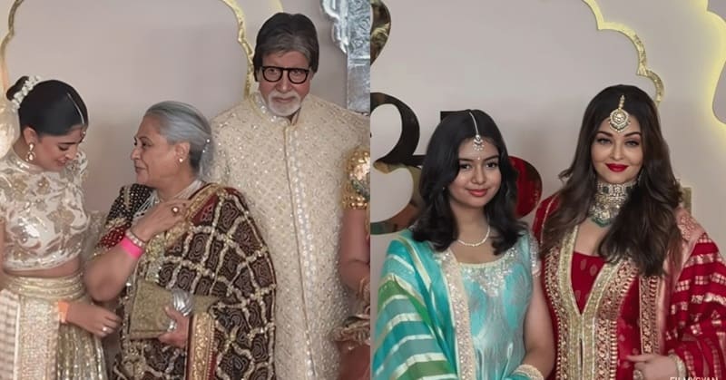 Bachahan family at ambani wedding