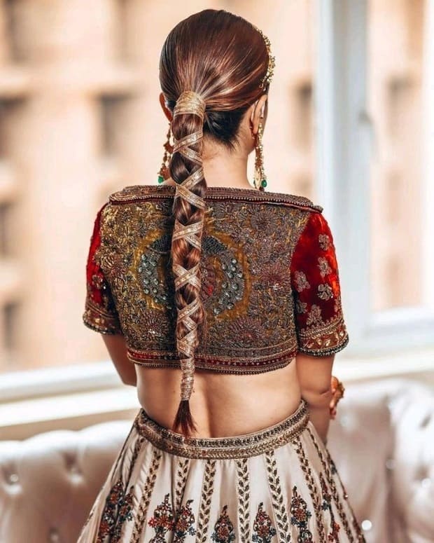 Chic gota patti wedding hairstyles