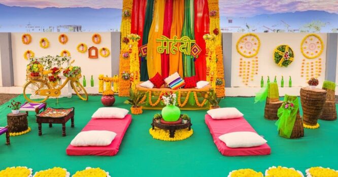 Homemade Mehndi Decoration At Homenull
