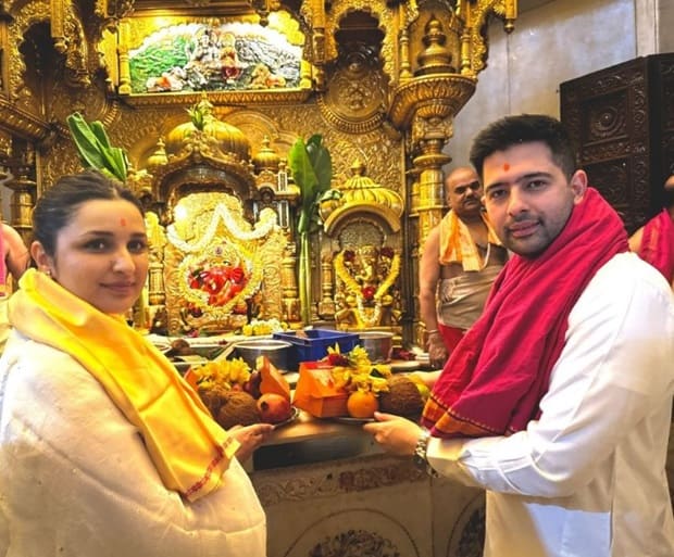 Parineeti Chopra with husband