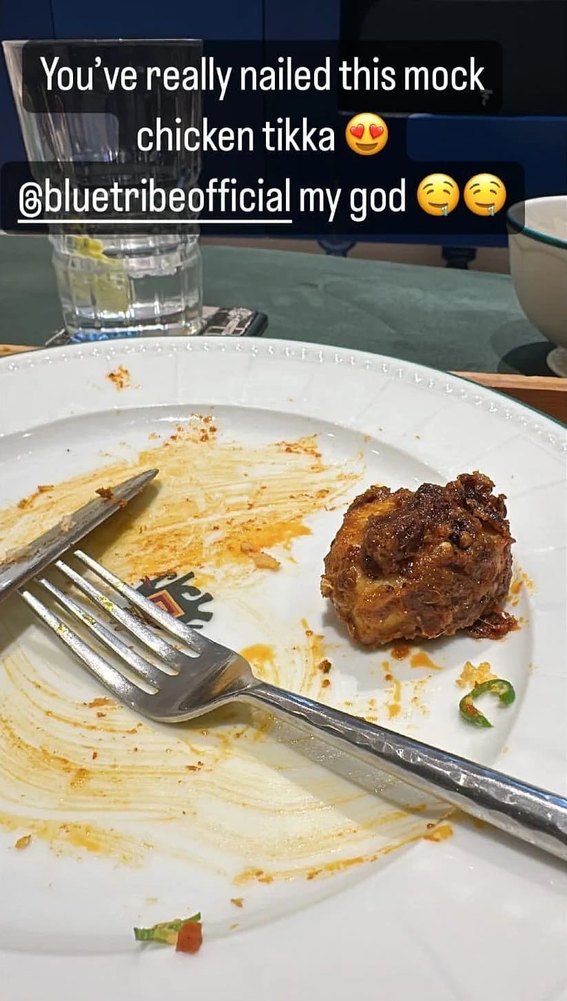 Virat Kohli mock chicken tikka