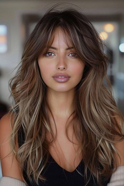 Wispy Step Cut With Bangs