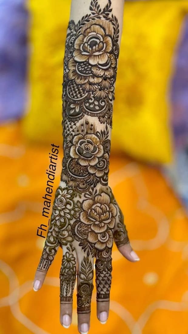 arabic henna design bridal 