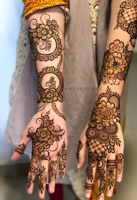 arabic mehndi design full hand