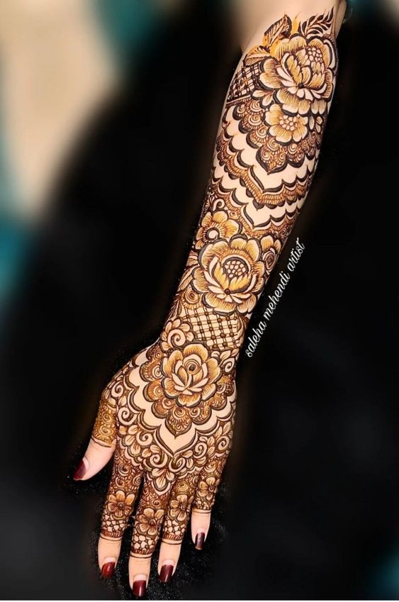 bridal arabic henna design