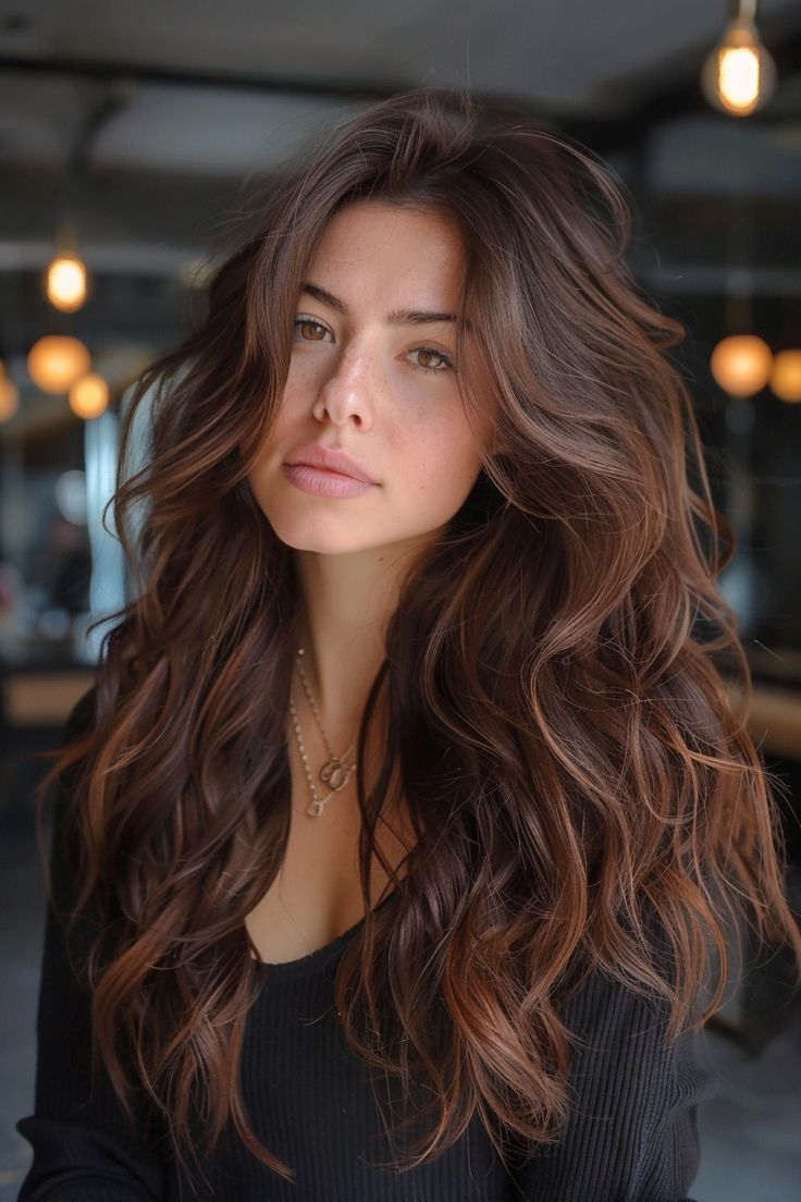 brunette step cut