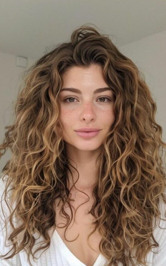 curly hair step cut