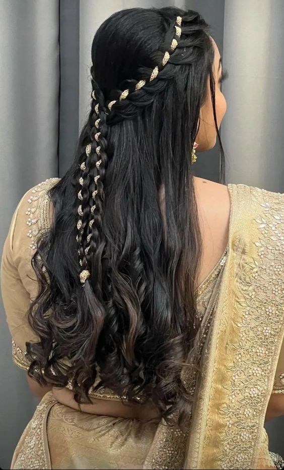 Gota patti princess hairstyle