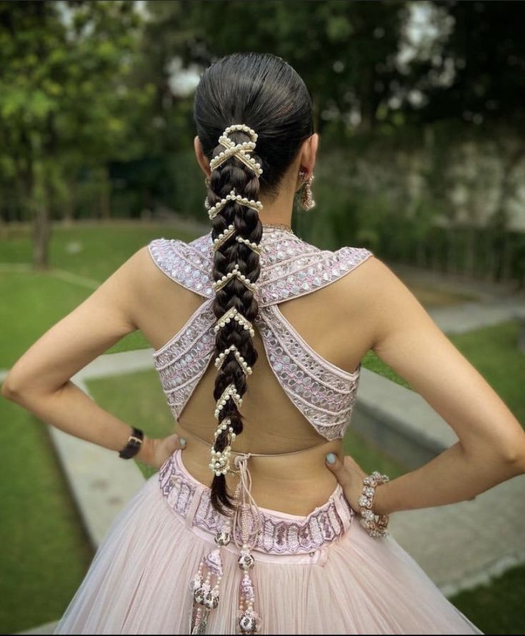 Pearl string braid