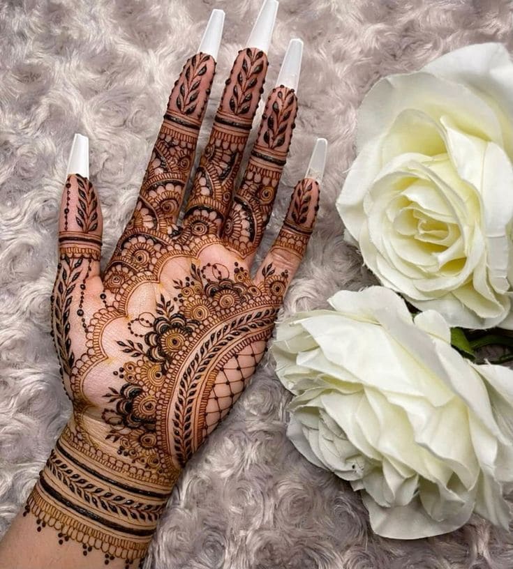 front mehndi design easy and beautiful