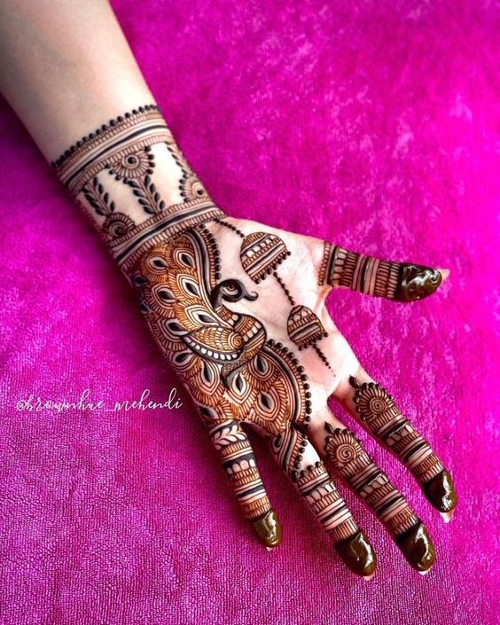 rakhi mehndi designs for girls