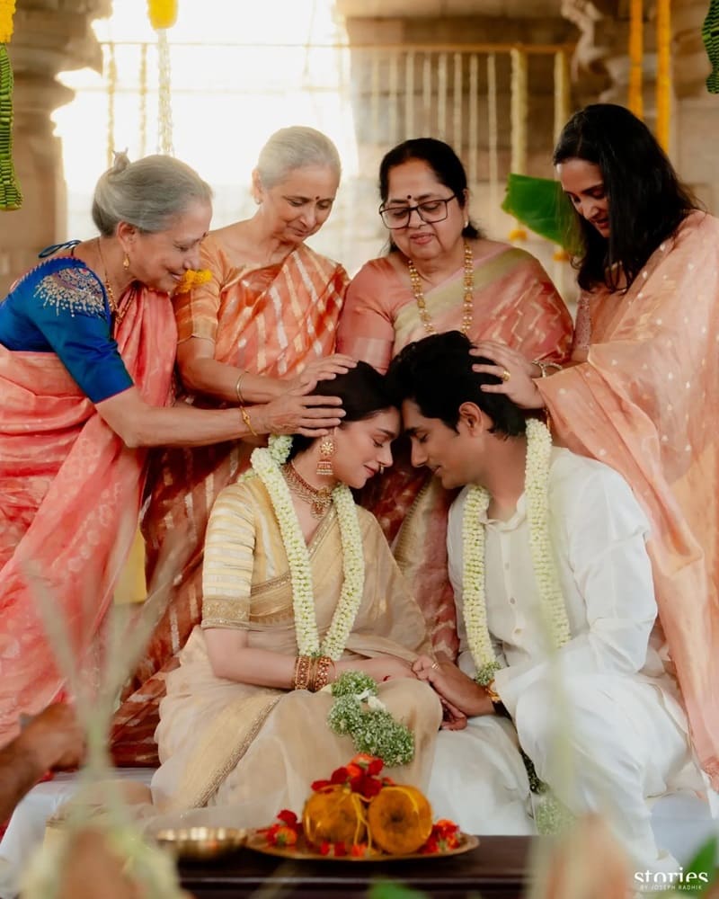 Aditi Rao Hydari and Siddharth marriage photos