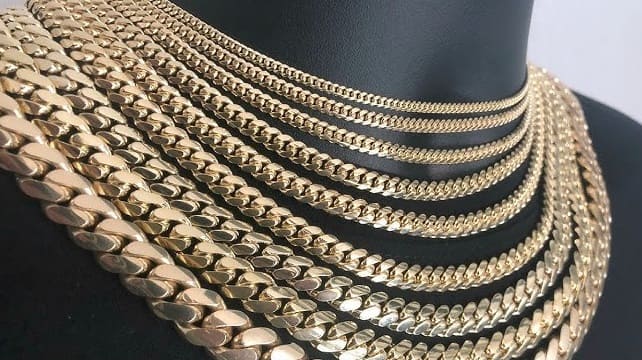 CUban links Thickness