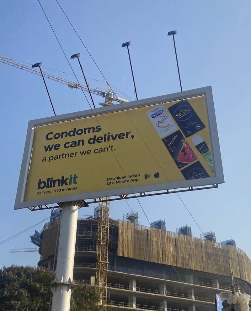 blinkit hoarding